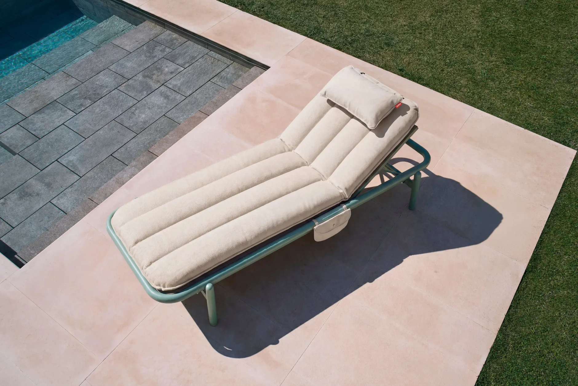 Sunbun Daybed Outdoor-daybed, orange, 212x97x39 cm