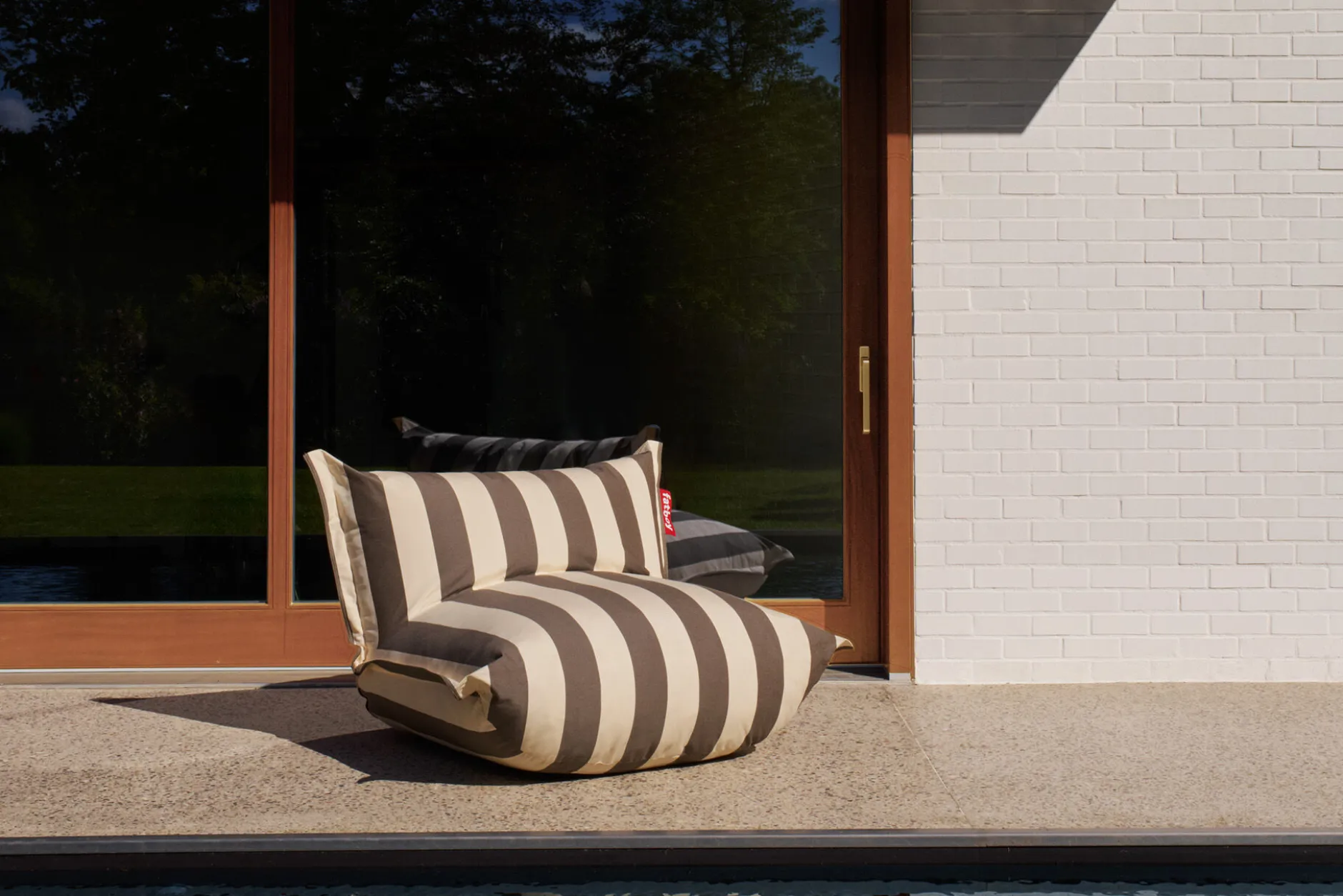 the BonBaron Outdoor Outdoor-Loungesessel, braun, 120x120x75 cm