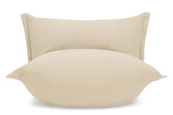 the BonBaron Sherpa Loungesessel, beige, 120x120x75 cm
