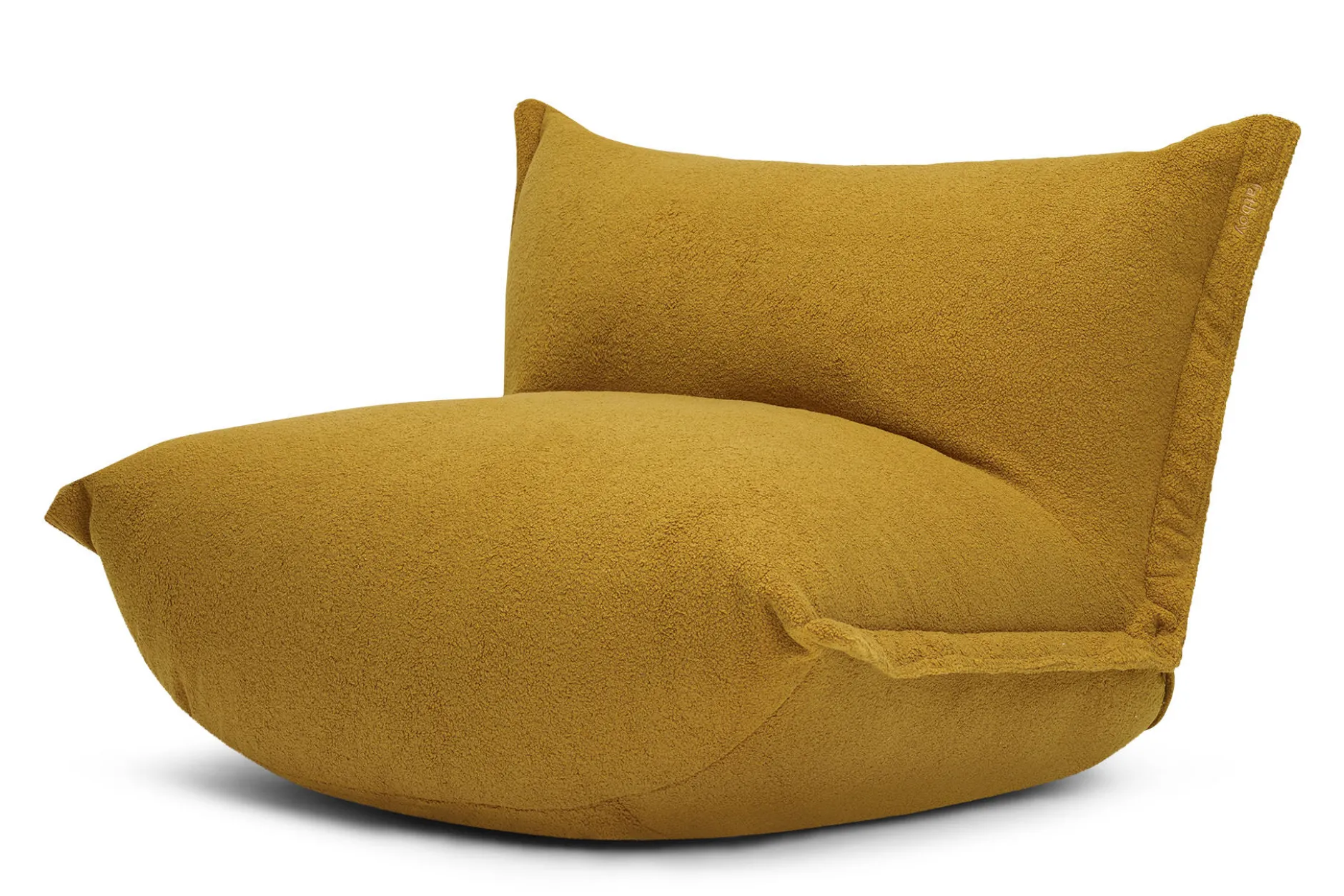 the BonBaron Sherpa Loungesessel, gold, 120x120x75 cm