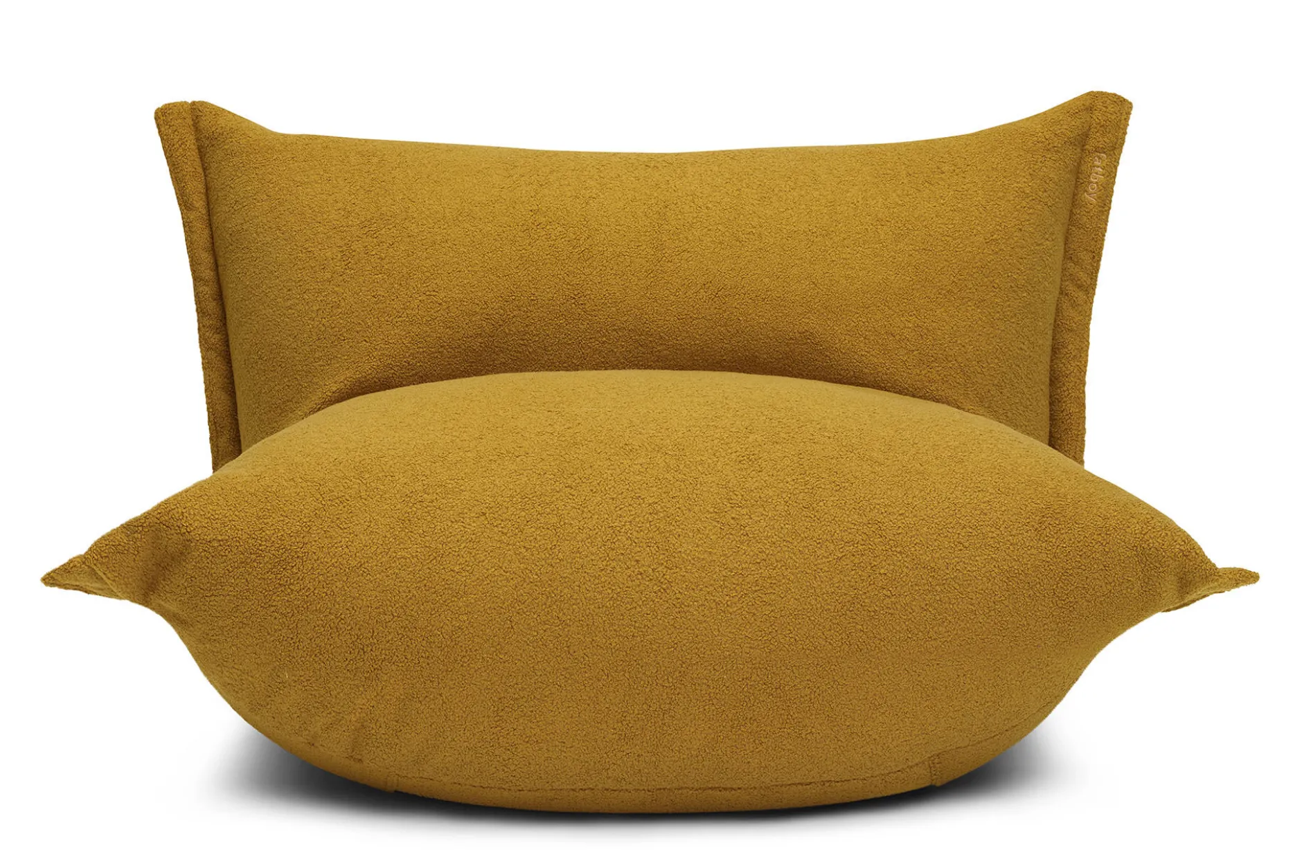 the BonBaron Sherpa Loungesessel, gold, 120x120x75 cm