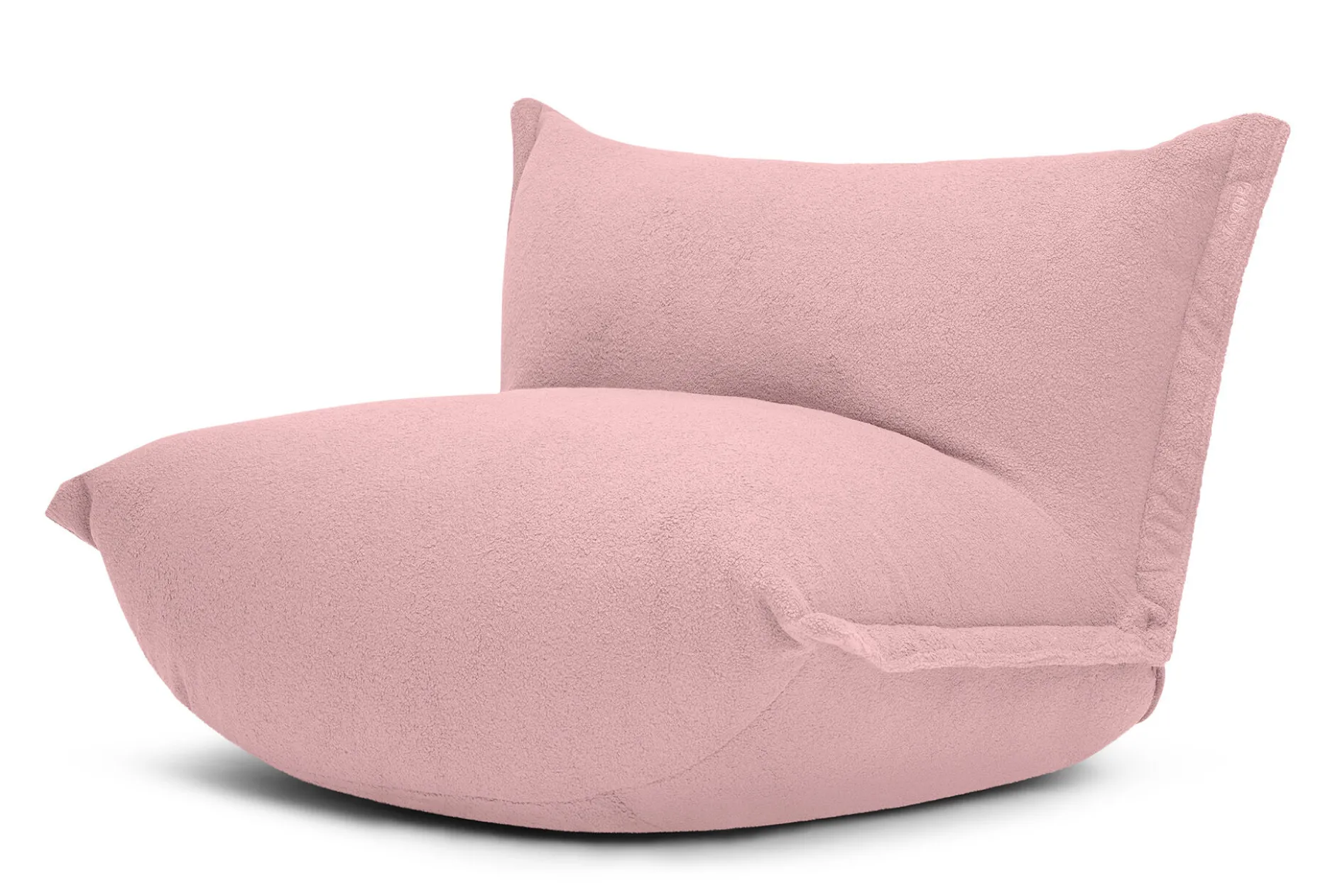 the BonBaron Sherpa Loungesessel, rosa, 120x120x75 cm