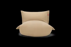 the BonBaron Slim Cord Loungesessel, beige, 102x85x75 cm