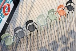 Toní Armchair Gartenstuhl mit Armlehne, schwarz, 59.5x54.5x80.5 cm