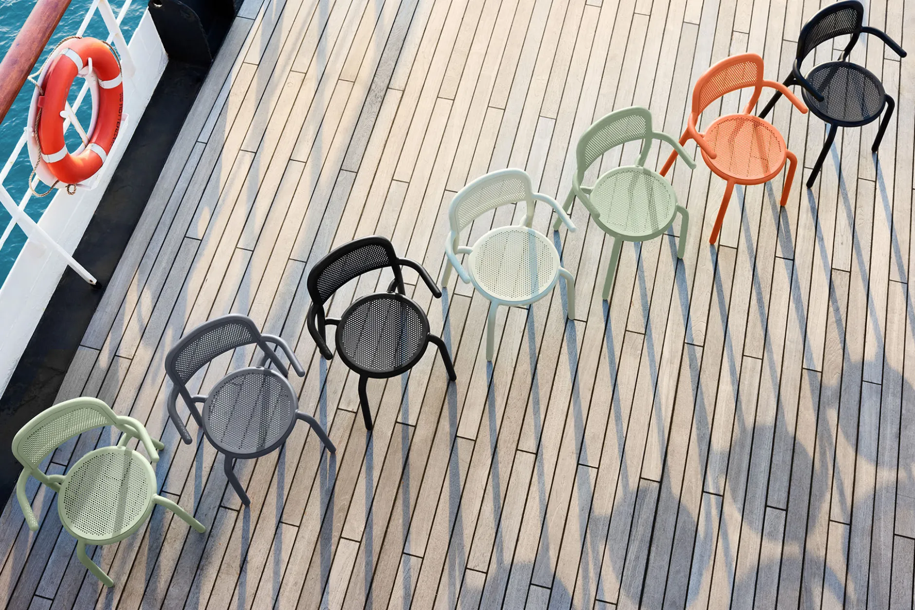 Toní Armchair Gartenstuhl mit Armlehne, schwarz, 59.5x54.5x80.5 cm
