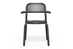 Toní Armchair Gartenstuhl mit Armlehne, schwarz, 59.5x54.5x80.5 cm