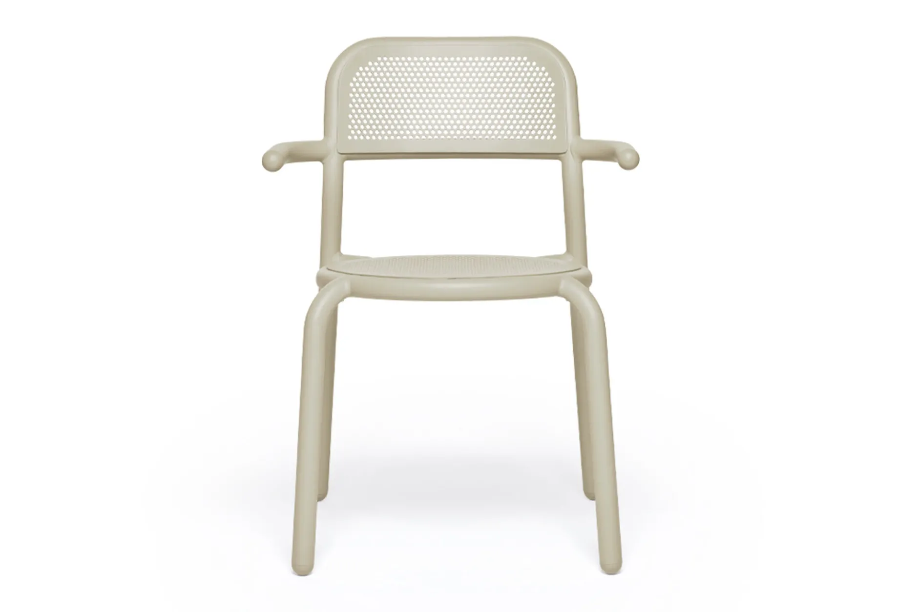 Toní Armchair Gartenstuhl mit Armlehne, beige, 59.5x54.5x80.5 cm