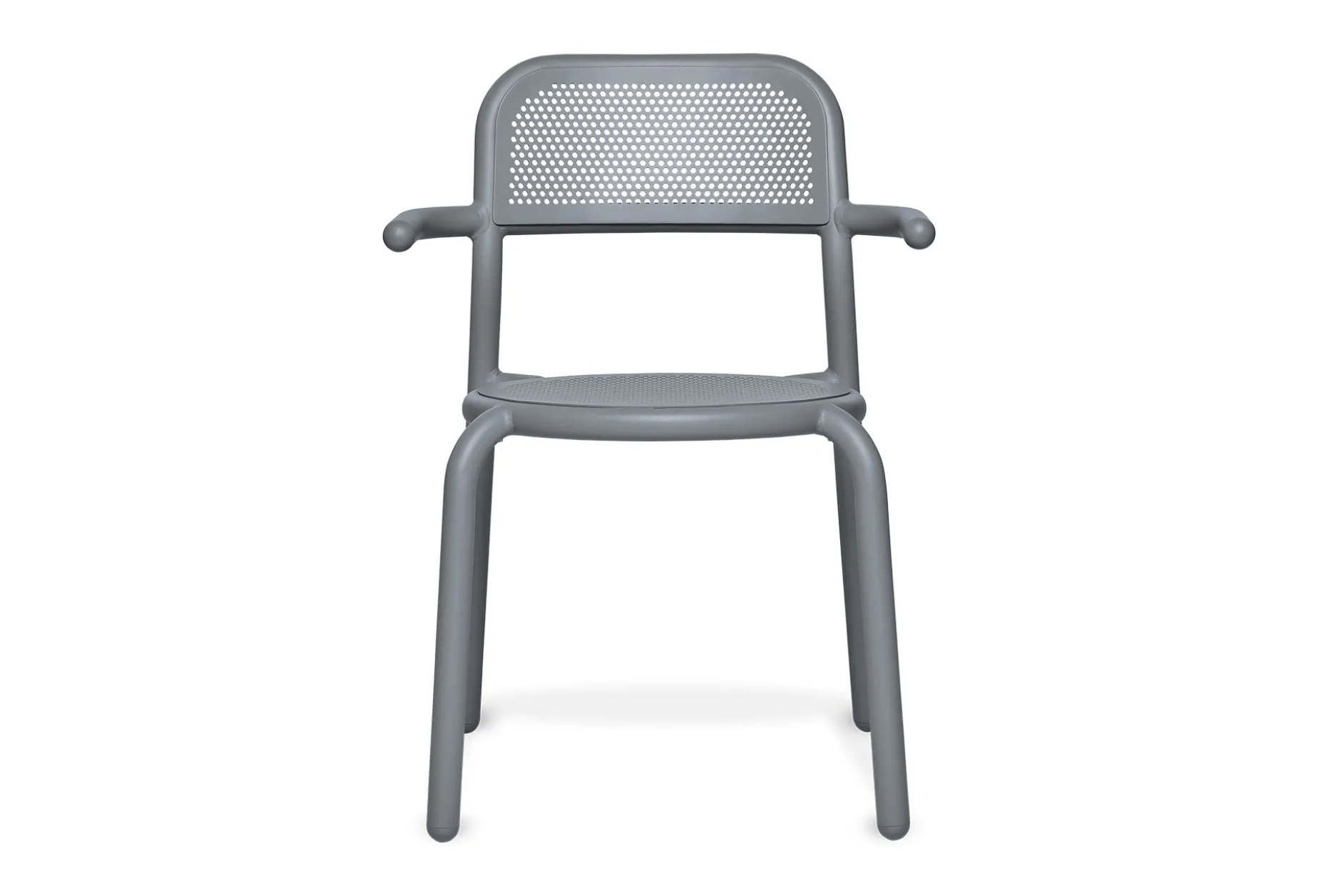 Toní Armchair Gartenstuhl mit Armlehne, grau, 59.5x54.5x80.5 cm