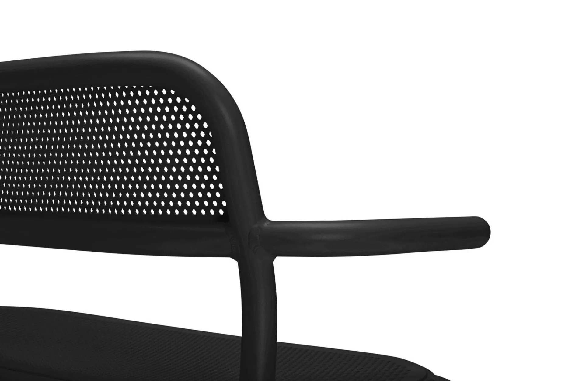 Toní Bankski Kleine Gartenbank, schwarz, 124x53.5x79 cm