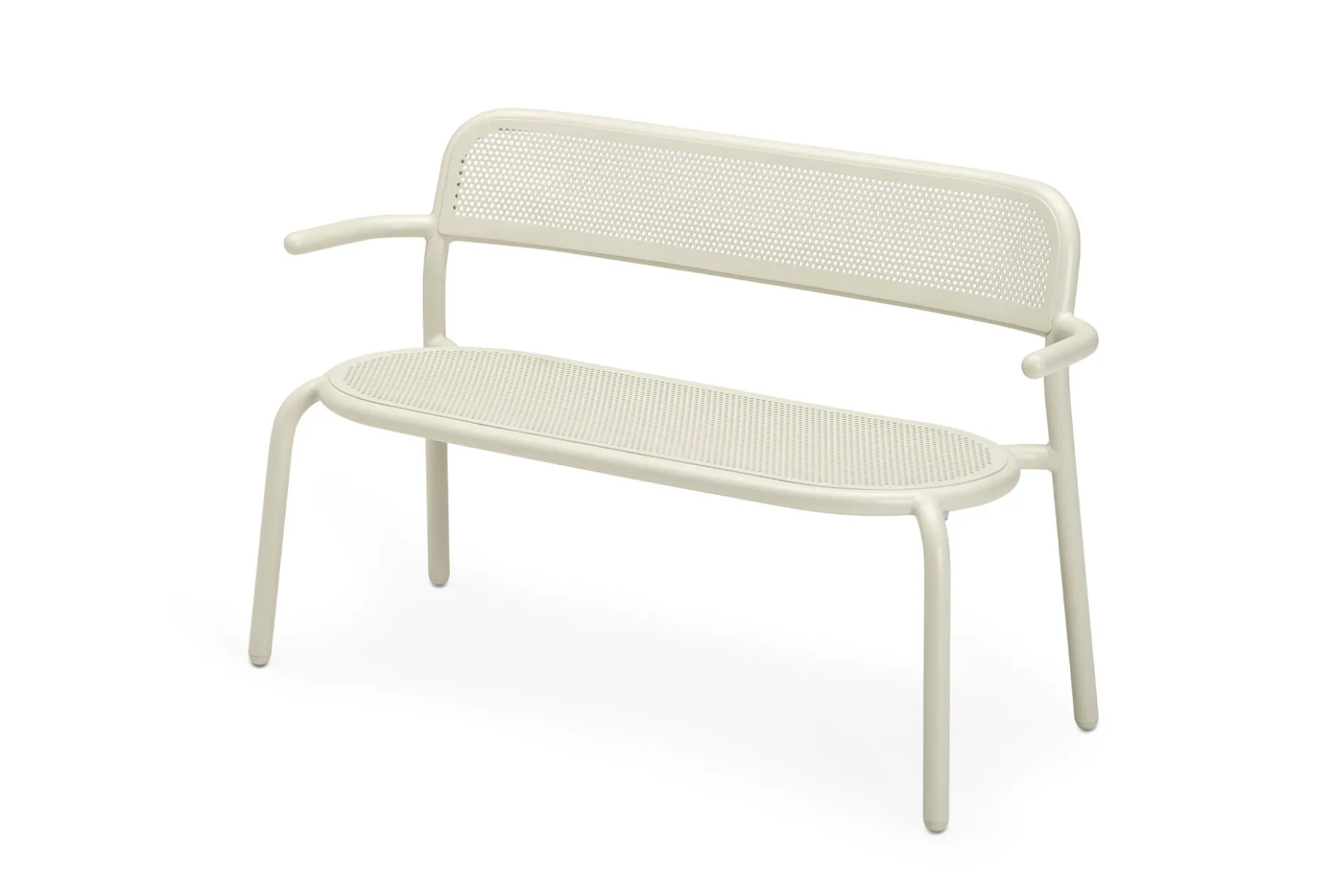 Toní Bankski Kleine Gartenbank, beige, 124x53.5x79 cm