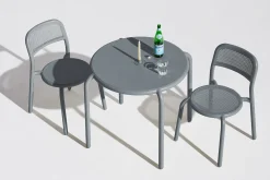 Toní Bistreau Kleiner Gartentisch, grau, 80x80x76 cm