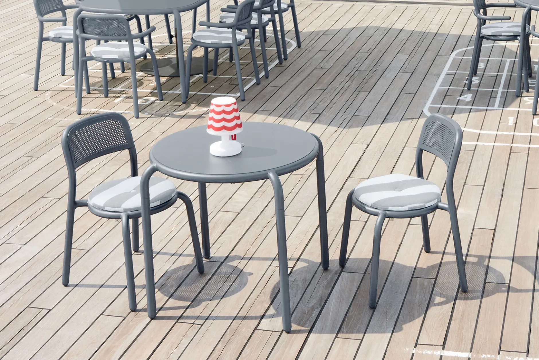Toní Chair Gartenstuhl, grau, 51.5x54.5x80.5 cm