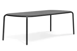 Toní Tablo Großer Gartentisch, schwarz, 220x99x76 cm