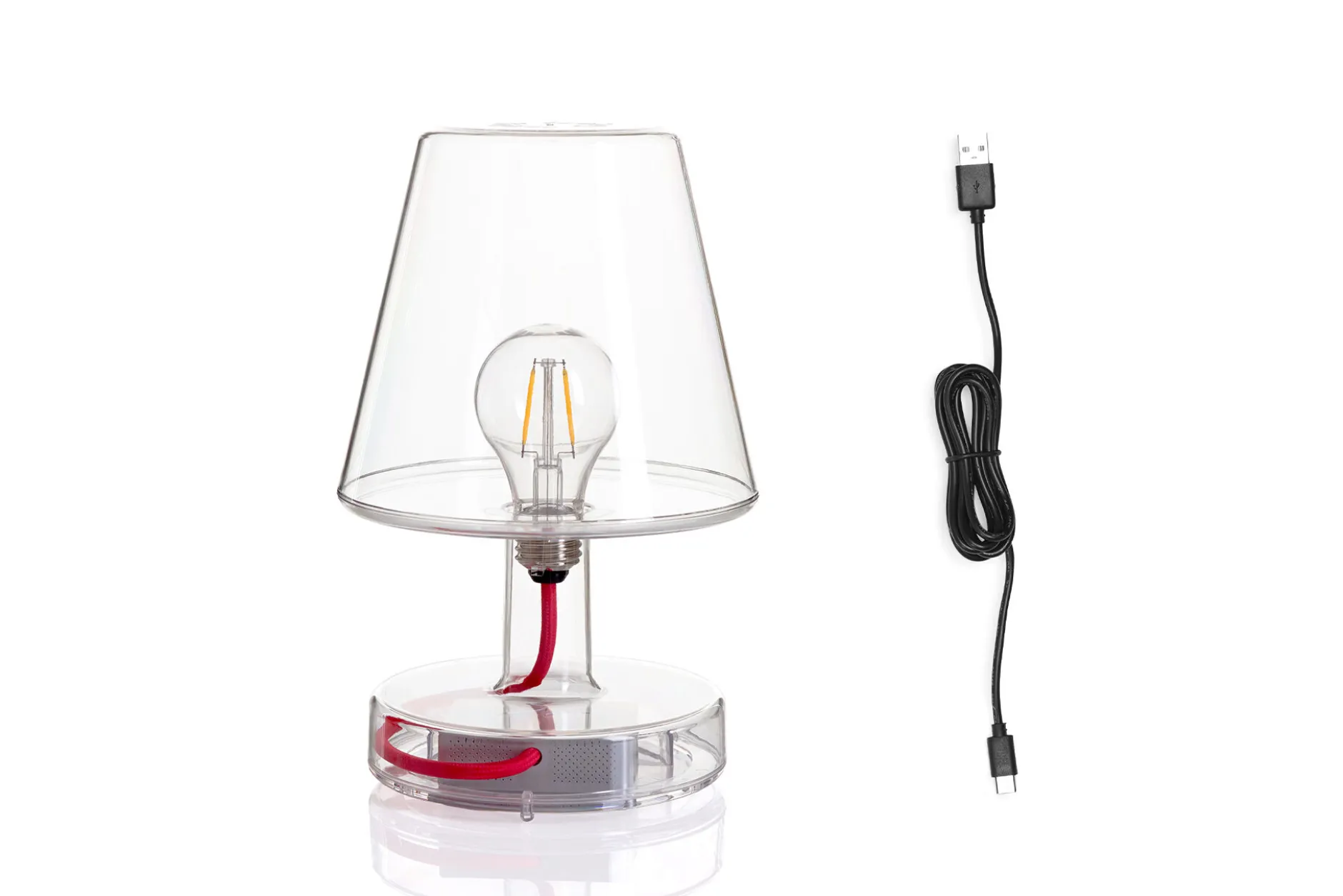 Transloetje Dimmable table lamp, durchsichtig, 16x16x22.5 cm