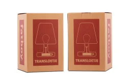 Transloetje Kabellose Tischlampe, braun, 16x16x22.5 cm